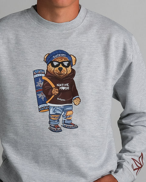 Native American Sweatshirt | "Pow Wow Bear" - SNL Ready
