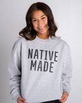 Native American Sweatshirt | Native Made - Lite Heather Gray