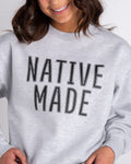 Native American Sweatshirt | Native Made - Lite Heather Gray