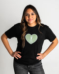 Native American T-Shirt | "Home is Where the Heart is" - Turquoise Green
