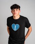 Native American T-Shirt | "Home is where the heart is" - Turquoise Blue