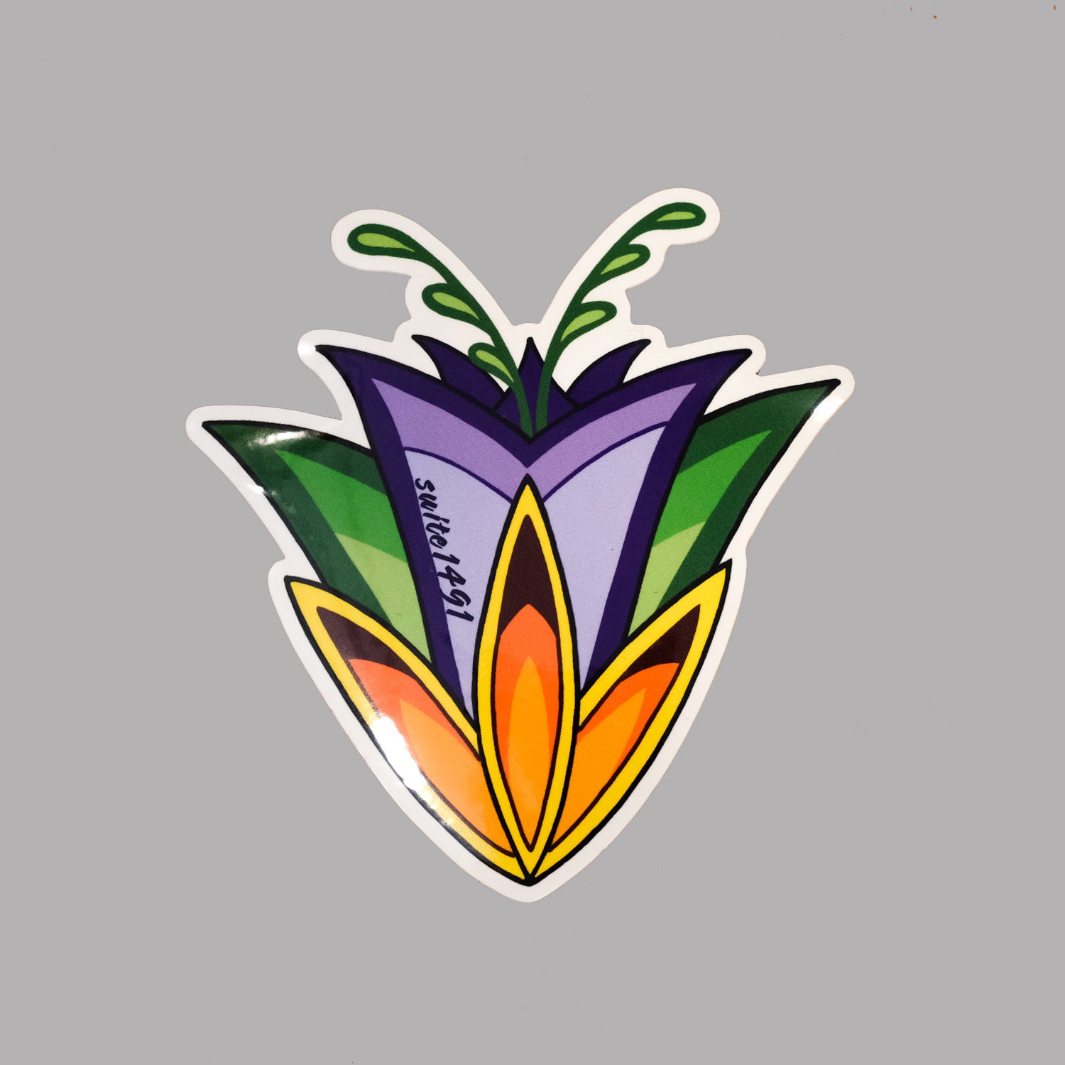Native Floral Design | Native American Art Sticker – suite1491