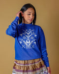 Native American Crewneck Sweatshirt "New Seasons" Royal